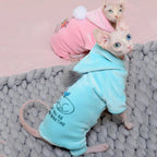 Hairless Cat Clothes Sphinx Winter Dog Hoodies For Small Medium Pets Cartoon Kittens Costumes Chihuahua Clothing Jacket Autumn