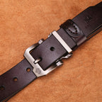 BISON DENIM Genuine Leather Belt For Men Gift Designer Jeans Belts Men's High Quality Cowskin Personality Buckle Vintage N71223