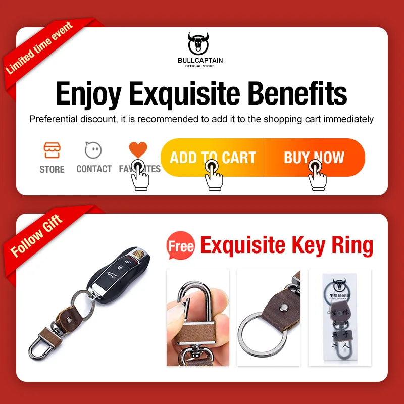 BULLCAPTAIN 2024 Genuine Leather Chest Bag Men's Fashion Style Casual Straddle Bag Business Large Capacity Leather Men's Luggage