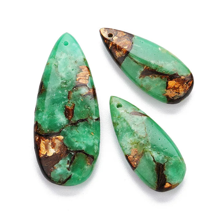 10 Colors Imperial Natural Stone Earrings Big Waterdrop Charms For Women Necklace Pendants Handmade Diy Jewelry Making DIY Jewel