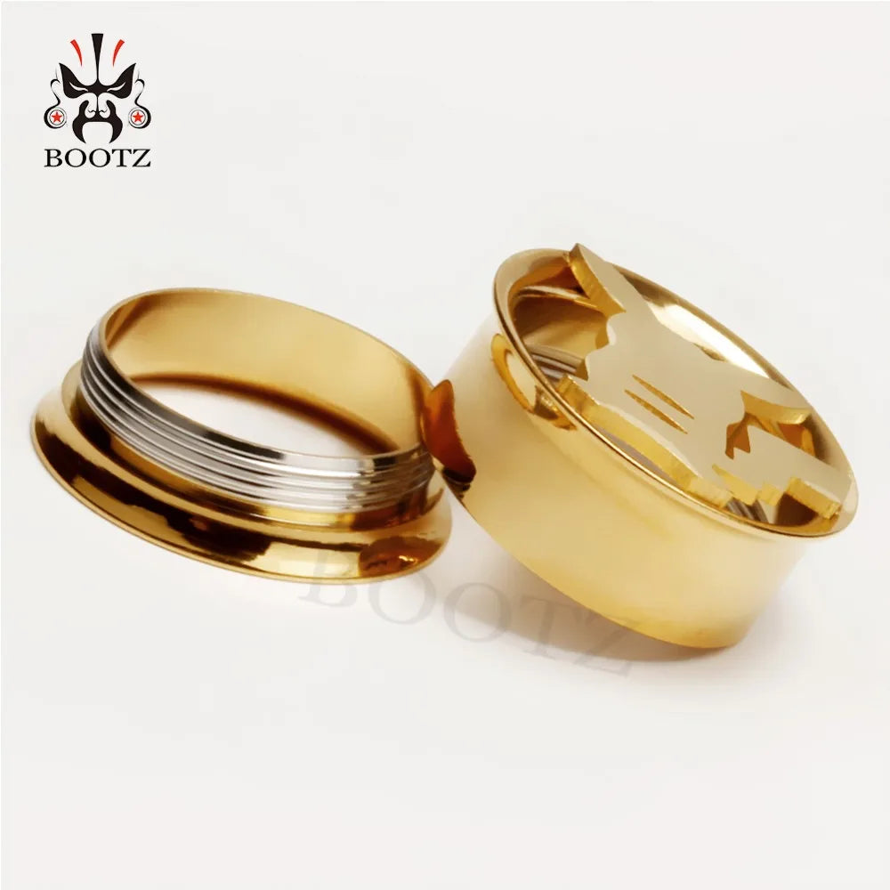 KUBOOZ Stainless Steel Ear Plugs Body Piercing Screw Tunnels Stretchers Cute Fashion Jewelry Earrings Expander For Gift 2PCS 0G