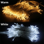 2x2/3x2/6x3M Wedding Fairy String Light Christmas 300 LED Holiday Garland For Garden Party Outdoor Home Street Curtain Decor