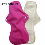 Reusable Menstrual Pads for Women, Heavy Flow, Bamboo Washable Sanitary Napkins, Printed Night Use, Breathable, 1Pc Size 13"