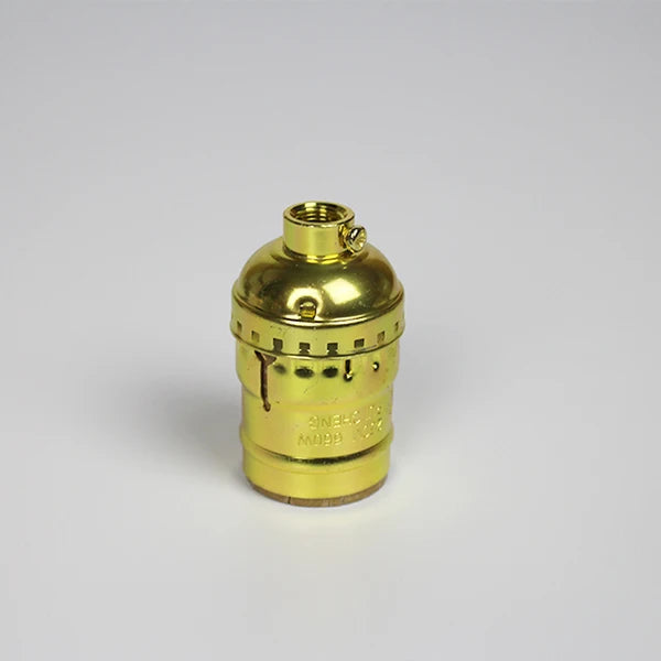 Vintage E27 Aluminum Retro Antique Lamp Base Holder Screw Aluminum Shell Bulb Light Screw Socket 3 Colors with Switch 110V/220V