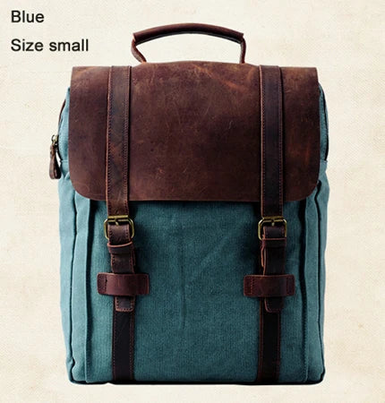 Fashion Male Backpack Leather military Canvas backpack Men backpack women school backpack school bag bagpack rucksack mochila