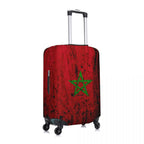Custom Moroccan Proud Morocco Flag Suitcase Cover Elastic Travel Luggage Covers for 18-32 inch