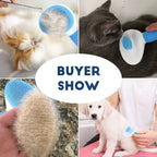 Pet Dog Grooming Hair Remover Brush Self Cleaning Pet Cat Hair Removal Slicker Dematting Comb Brush Grooming Accessories tool