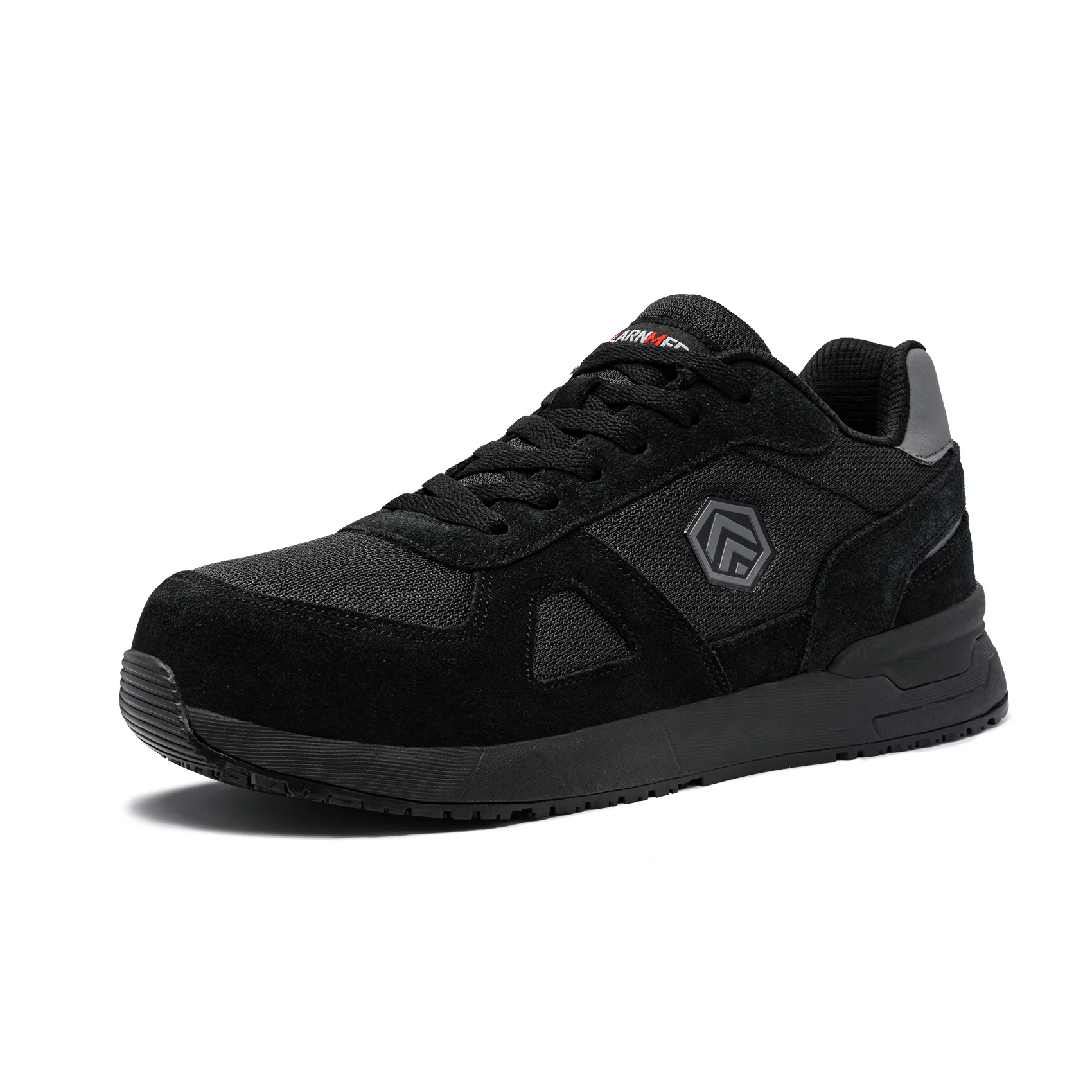 LARNMERN Men Steel Toe Shoes Antistatic Safety Shoes Women Composite Breathable Slip On Work Sneakers Industries Protection