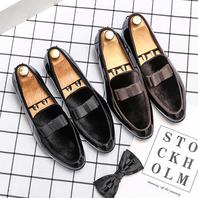 38~48 Mens Dress Italy Paty Leather Wedding Luxury Designer Flats Business Formal Gentleman Casual Driving Shoes for Men Loafers