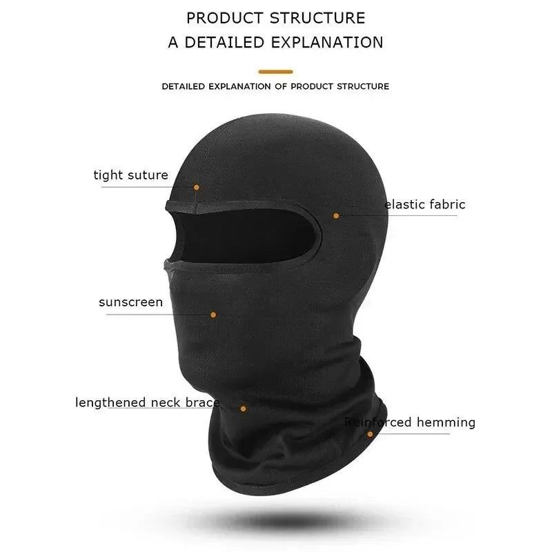 Tactical Balaclava Face Mask Summer Cooling Neck Gaiter Hiking Scarves Men Motorcycle Cycling Helmet Hood Sun Protection