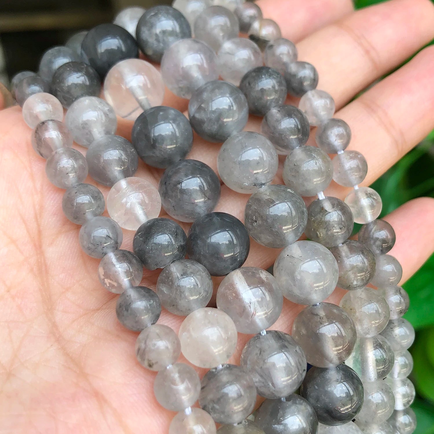 wholesale Natural Stone Beads Clear Quartz Round Loose Beads For Jewelry Making 15.5inch/strand Pick Size 4/6/8/10/12mm -F00102