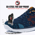 LARNMERN Safety Shoes for Work Men Steel Toe Construction Sneakers Boots Puncture Proof  Anti-slip Women Shoes