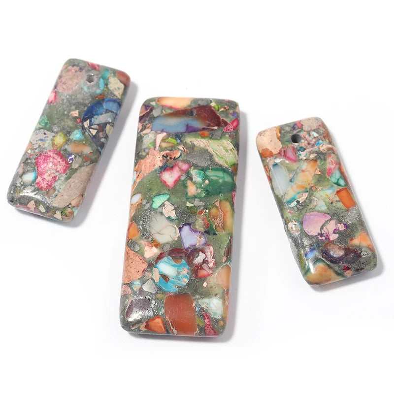 10 Colors Imperial Natural Stone Earrings Big Waterdrop Charms For Women Necklace Pendants Handmade Diy Jewelry Making DIY Jewel