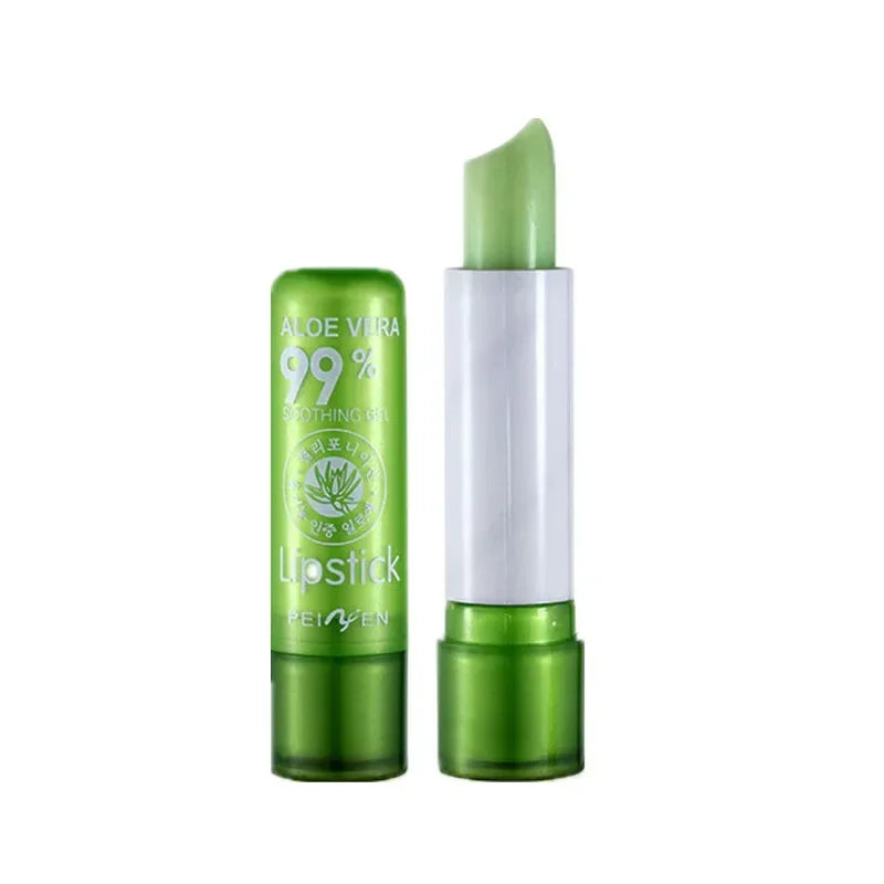 New Batom 99% ALOE VERA Natural Temperature Change Color Jelly Lipstick Long Lasting Moistourizing Nutritious Lip Balm Makeup