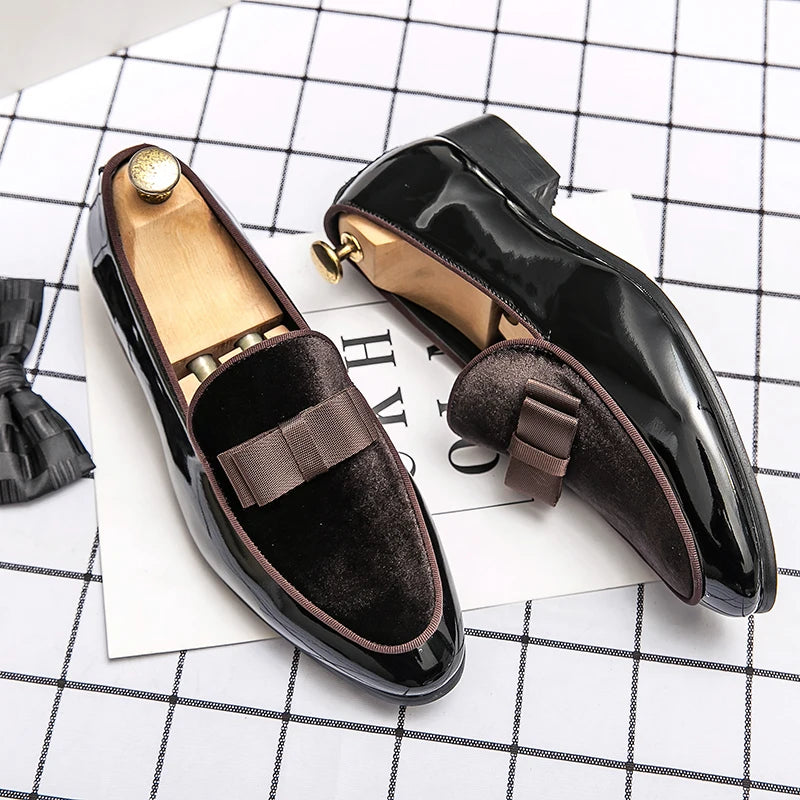 38~48 Mens Dress Italy Paty Leather Wedding Luxury Designer Flats Business Formal Gentleman Casual Driving Shoes for Men Loafers