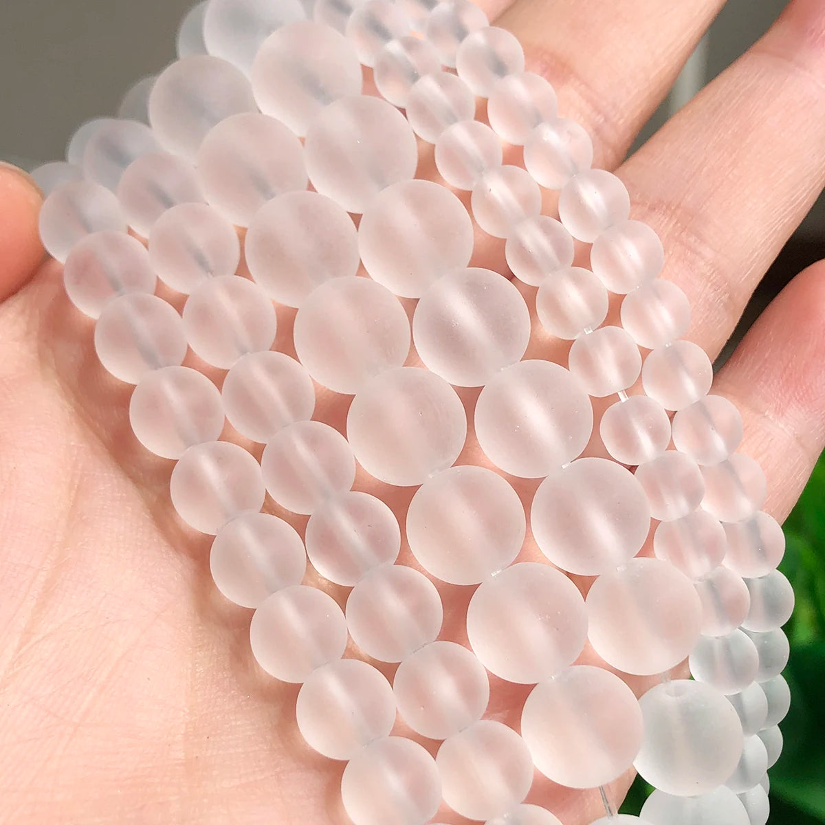 wholesale Natural Stone Beads Clear Quartz Round Loose Beads For Jewelry Making 15.5inch/strand Pick Size 4/6/8/10/12mm -F00102