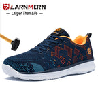 LARNMERN Safety Shoes for Work Men Steel Toe Construction Sneakers Boots Puncture Proof  Anti-slip Women Shoes