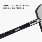 CAPONI Photochromic Men's Sunglasses Polarized Classic Brand Design Anti Ray Shades Driving Square Sun Glasses Men UV400 BS8724