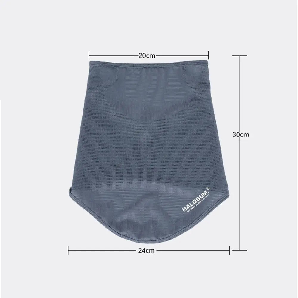 Summer Ice Silk Full Face Mask Balaclava Breathable Sun And UV Protection Motorcycle Scarf Neck Gaiter Bike Sun Protection