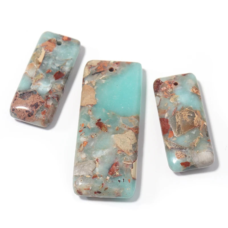 10 Colors Imperial Natural Stone Earrings Big Waterdrop Charms For Women Necklace Pendants Handmade Diy Jewelry Making DIY Jewel