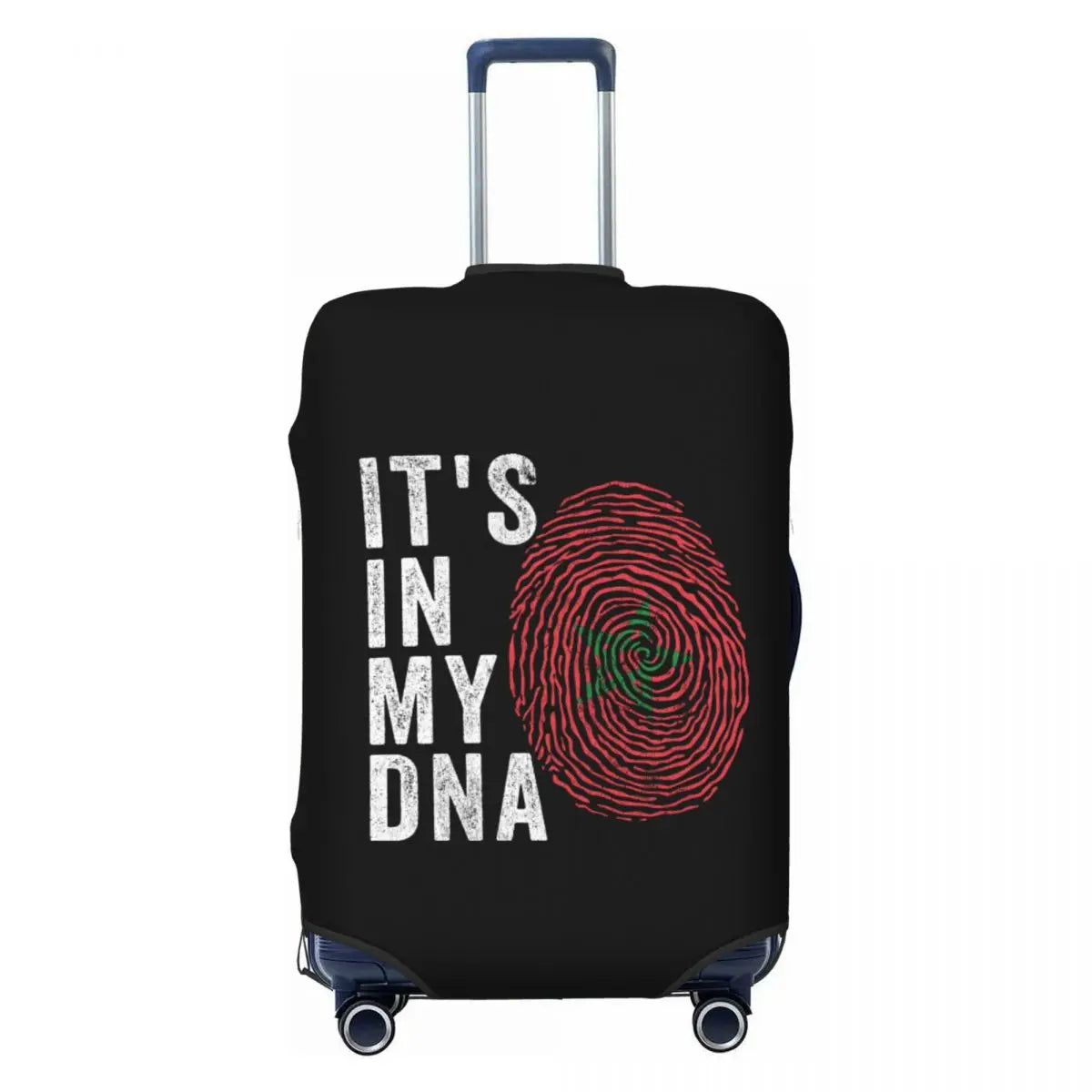 Custom Moroccan Proud Morocco Flag Suitcase Cover Elastic Travel Luggage Covers for 18-32 inch