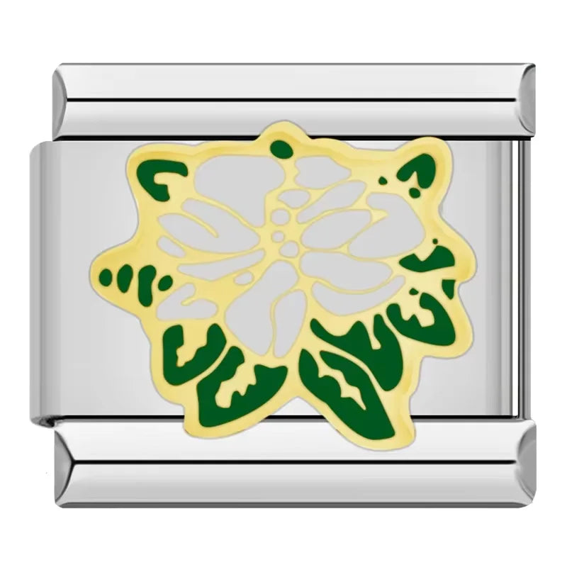 Hapiship Original Daisy Horse Love Butterfly Mom Dog Motorcycle Elephant Charm Fit Bracelet Stainless Steel Jewelry Making DJ003