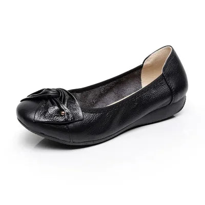 TIMETANG Plus size 34-43 women genuine leather flat shoes woman work shoes newest fashion female casual single shoes women flats