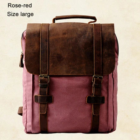 Fashion Male Backpack Leather military Canvas backpack Men backpack women school backpack school bag bagpack rucksack mochila