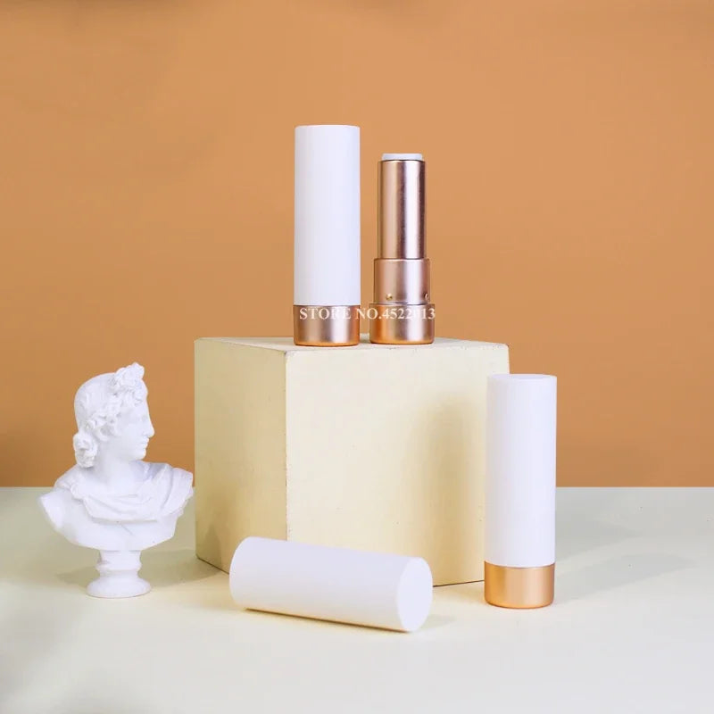 Matte Coral Orange Powder/matte White Matte Spray Matte Gold Lipstick Tube Lipstick Empty Tube