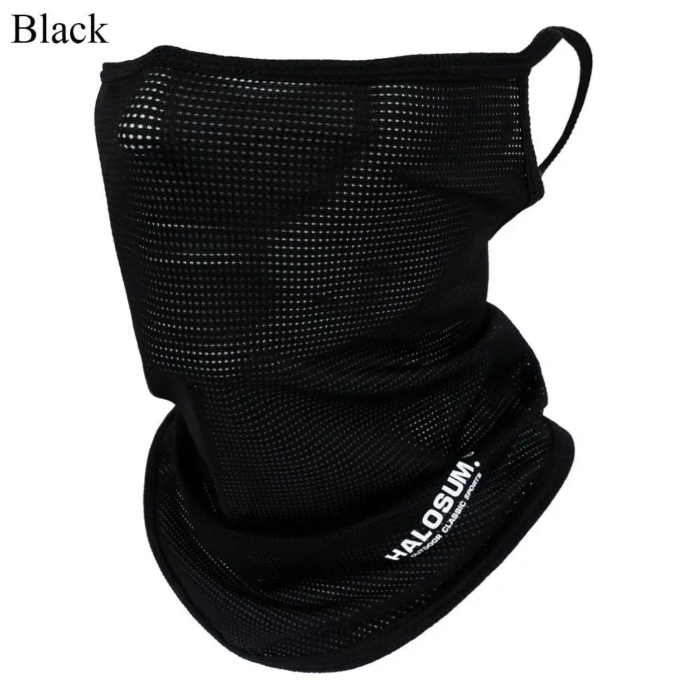 Summer Ice Silk Full Face Mask Balaclava Breathable Sun And UV Protection Motorcycle Scarf Neck Gaiter Bike Sun Protection
