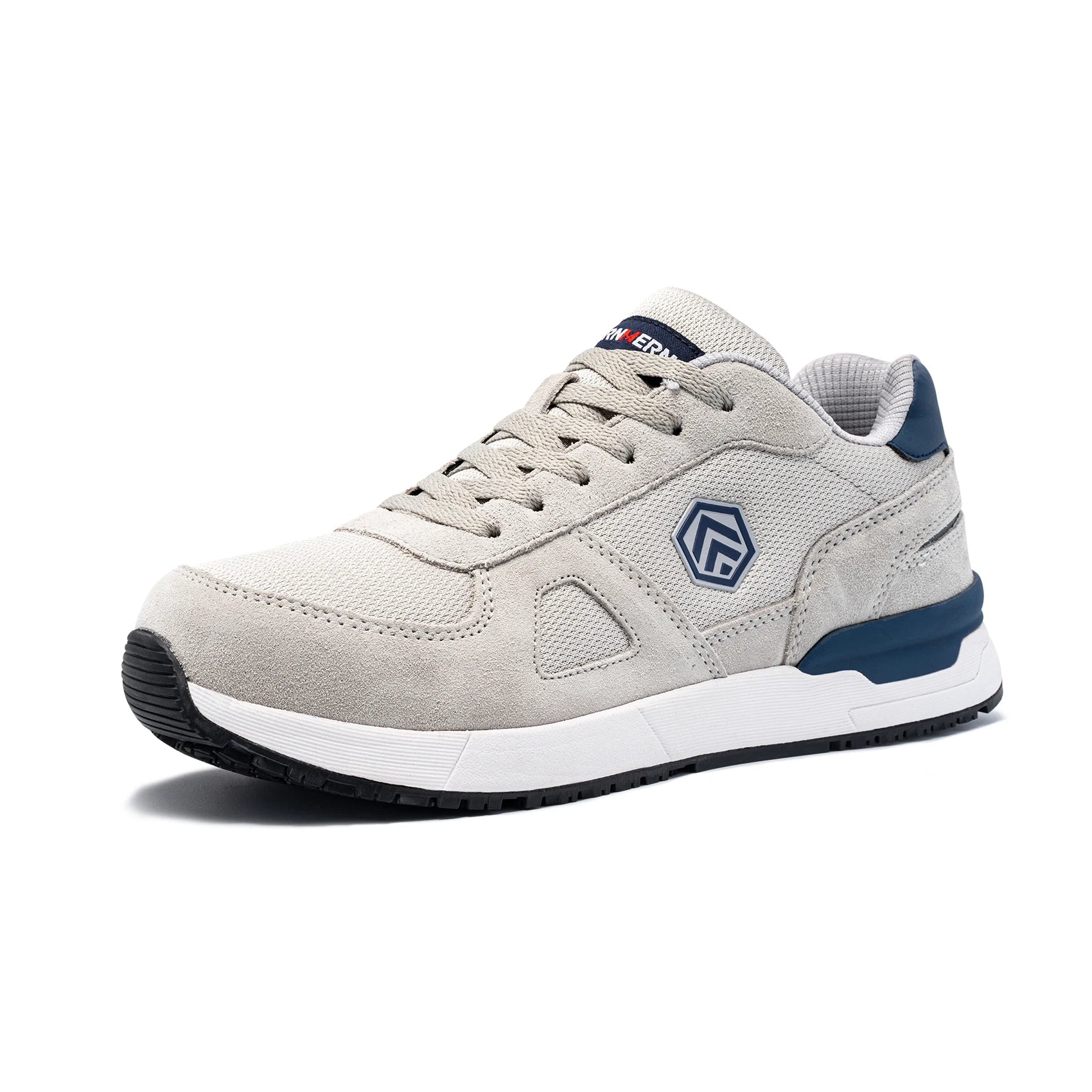 LARNMERN Men Steel Toe Shoes Antistatic Safety Shoes Women Composite Breathable Slip On Work Sneakers Industries Protection