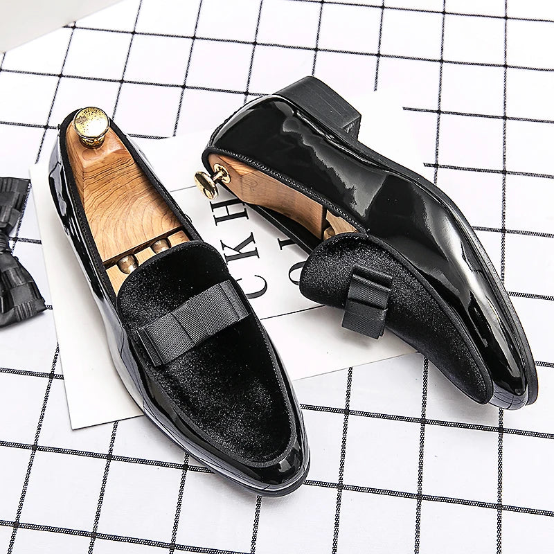 38~48 Mens Dress Italy Paty Leather Wedding Luxury Designer Flats Business Formal Gentleman Casual Driving Shoes for Men Loafers