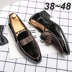 38~48 Mens Dress Italy Paty Leather Wedding Luxury Designer Flats Business Formal Gentleman Casual Driving Shoes for Men Loafers