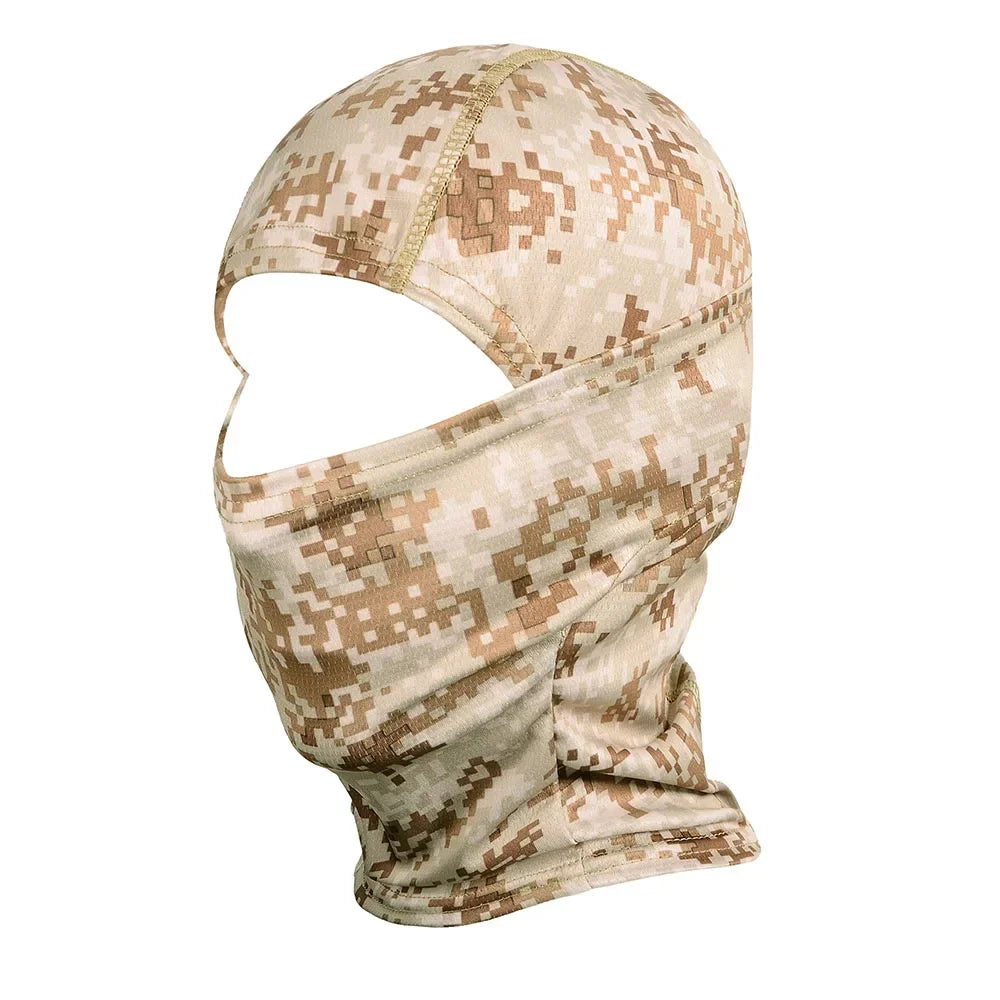 Camouflage Quick-drying Mask Balaclava Outdoor Sport Bicycle Hood Hat Liner Full Face Cover Hiking Camping Hunting Fishing Men