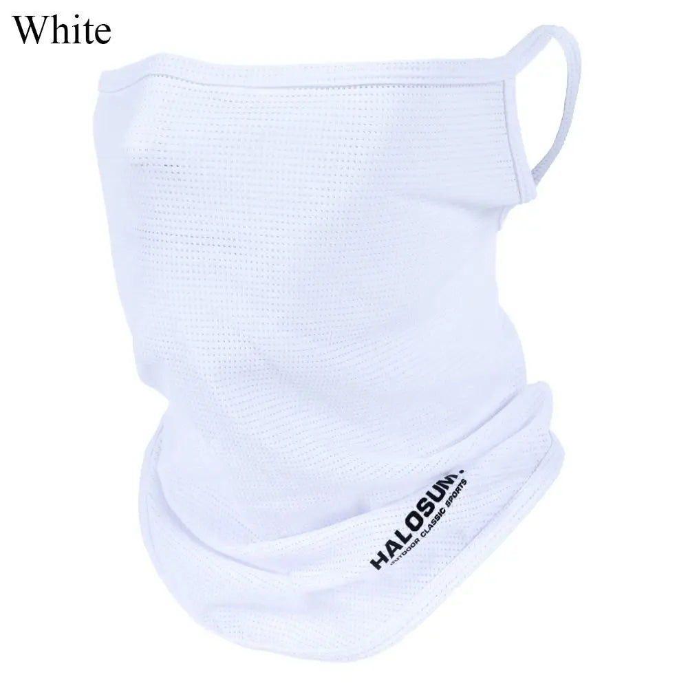 Summer Ice Silk Full Face Mask Balaclava Breathable Sun And UV Protection Motorcycle Scarf Neck Gaiter Bike Sun Protection
