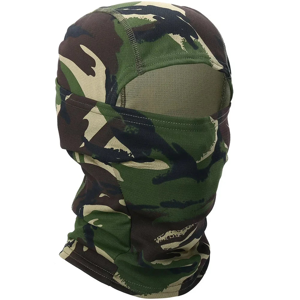 Camouflage Quick-drying Mask Balaclava Outdoor Sport Bicycle Hood Hat Liner Full Face Cover Hiking Camping Hunting Fishing Men
