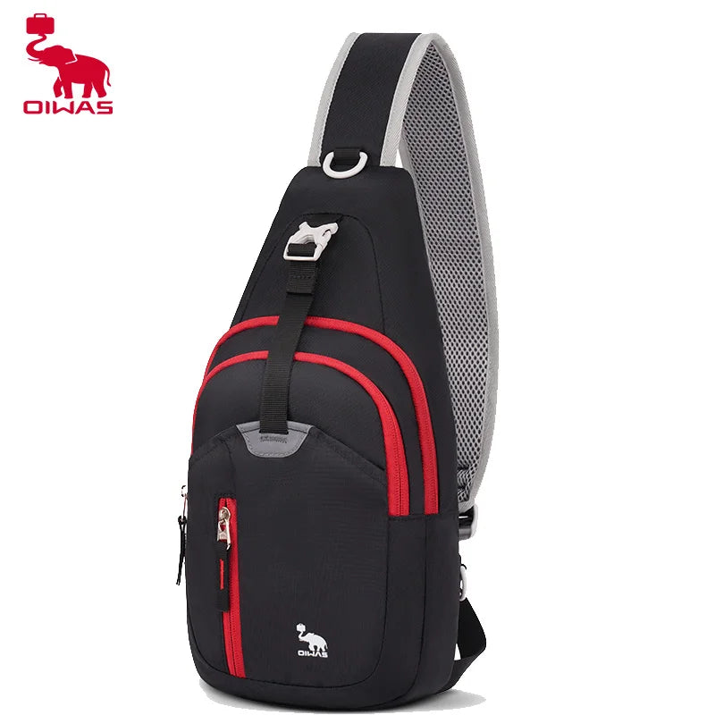 OIWAS Casual Crossbody Chest Bag Sling Shoulder Men's Bag One Strap Lightweight Male Bags Pouch DayPack for Men Travel Sport