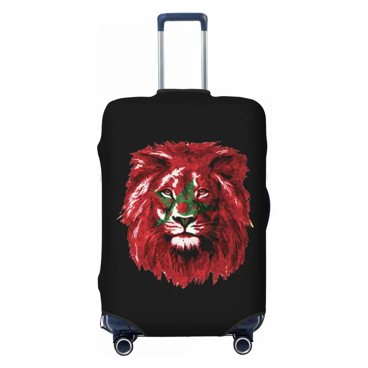Custom Moroccan Proud Morocco Flag Suitcase Cover Elastic Travel Luggage Covers for 18-32 inch