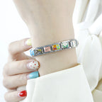 Hapiship Original Daisy Horse Love Butterfly Mom Dog Motorcycle Elephant Charm Fit Bracelet Stainless Steel Jewelry Making DJ003