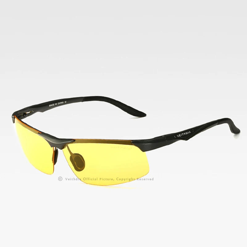 VEITHDIA Aluminum Magnesium Men's Polarized VU400 Sun Glasses Night Vision Mirror Male Eyewear Sunglasses Goggle Oculos  6502